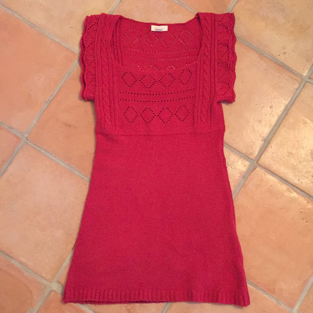 Sfera red knit dress bought in Spain